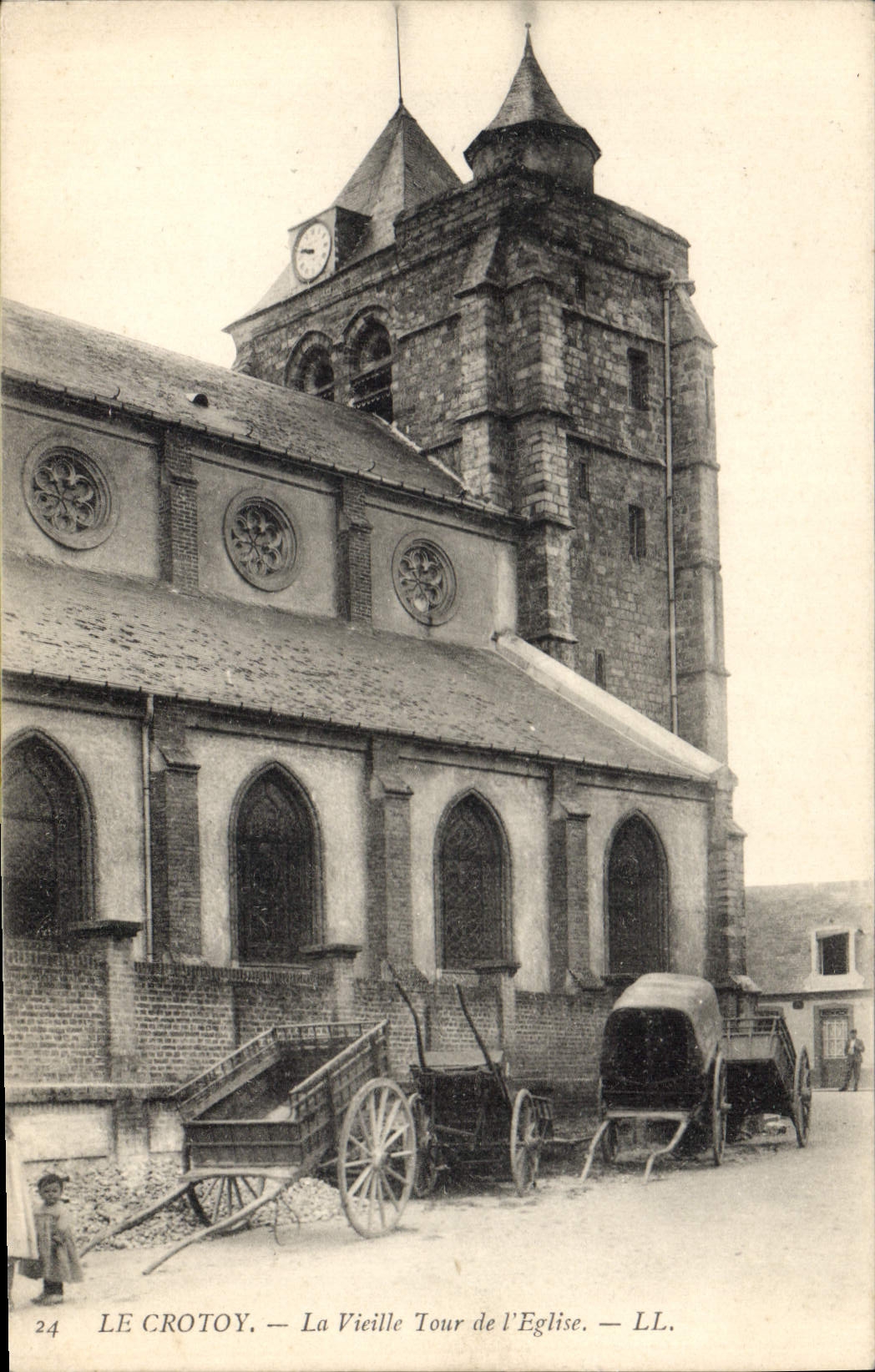 CPA Le Crotoy La Vieille Tour De I'Eglise