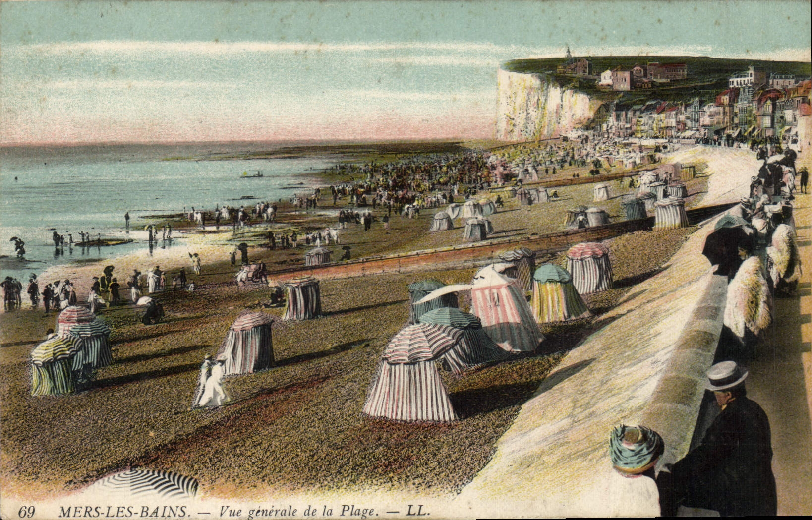 CPA Mers Les Bains Vue Generale De La Plage