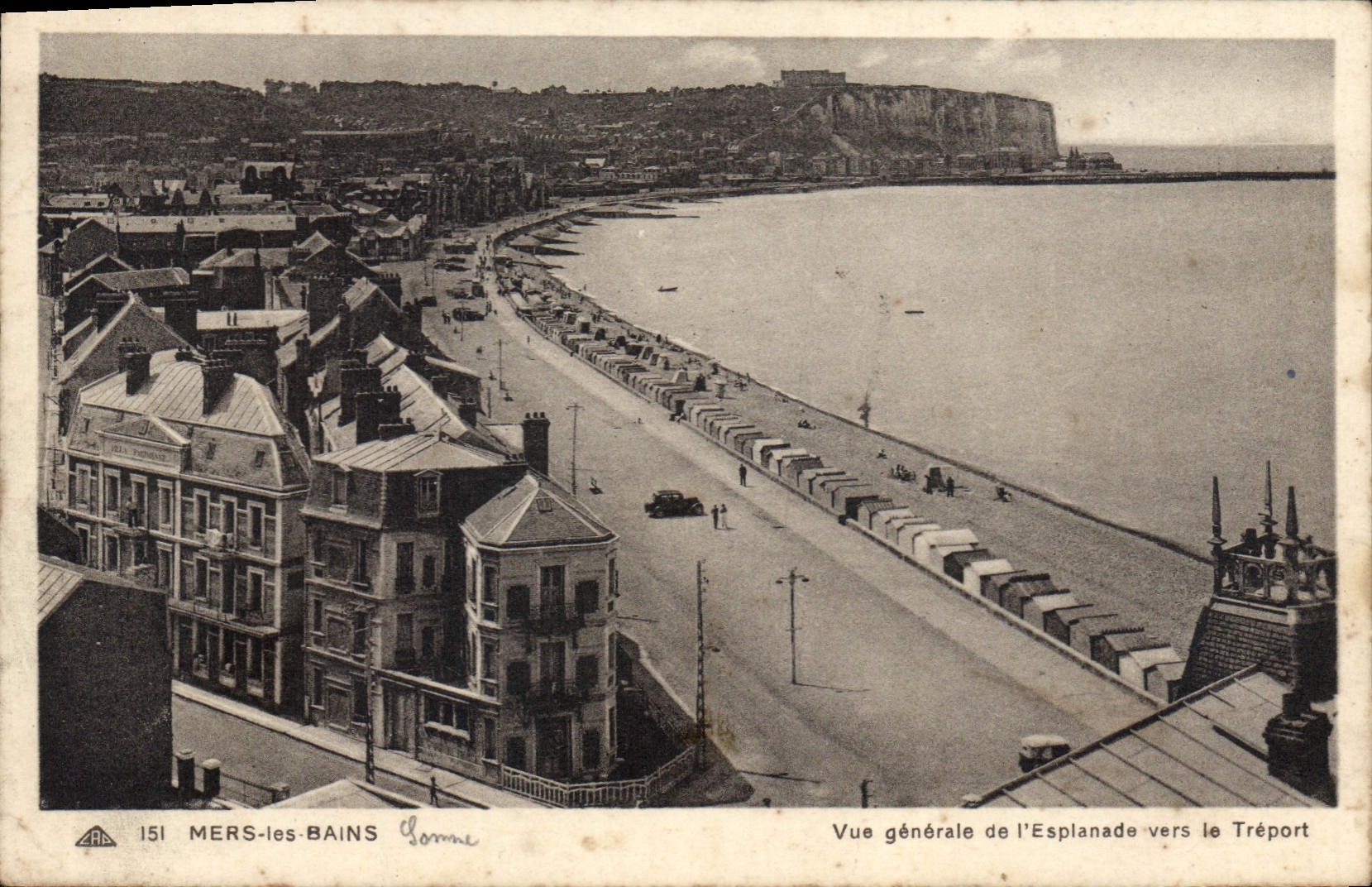 CPA Mers Les Bains Vue Generale De I'Esplanade