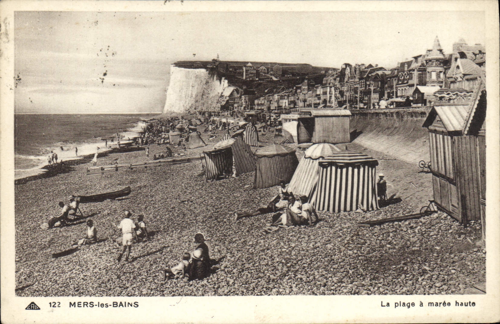 CPA Mers Les Bains La Plage A Maree Haute