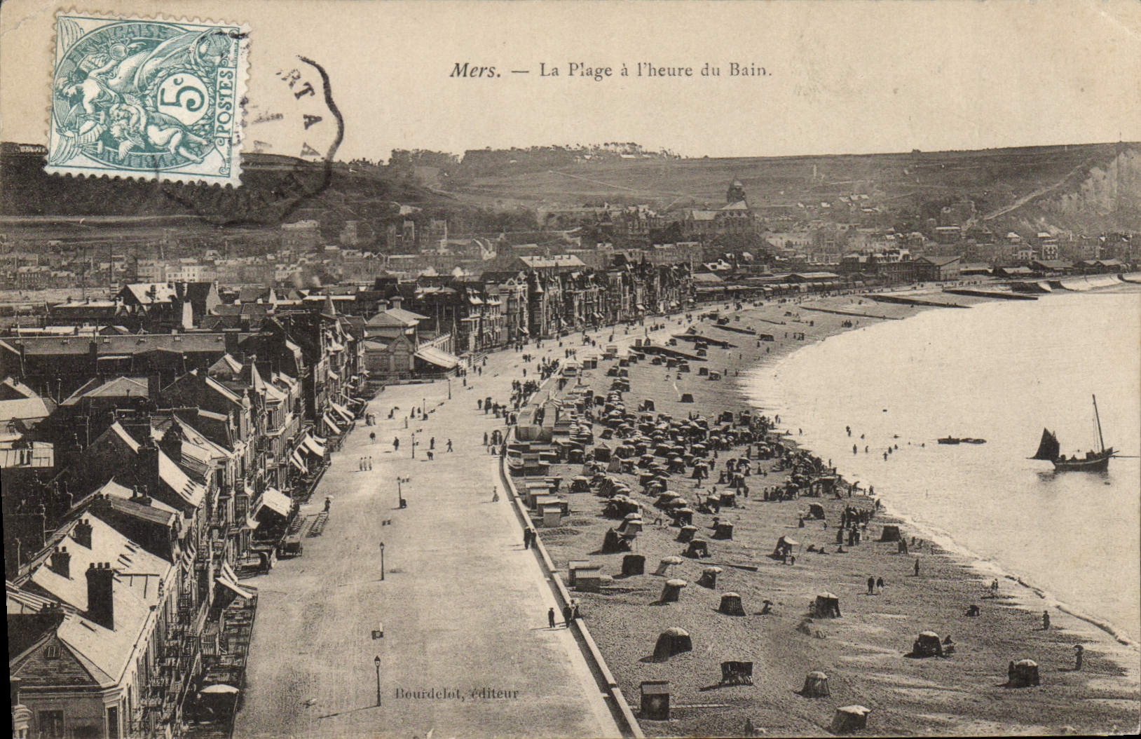 CPA Mers La Plage à I'Heure Du Bain