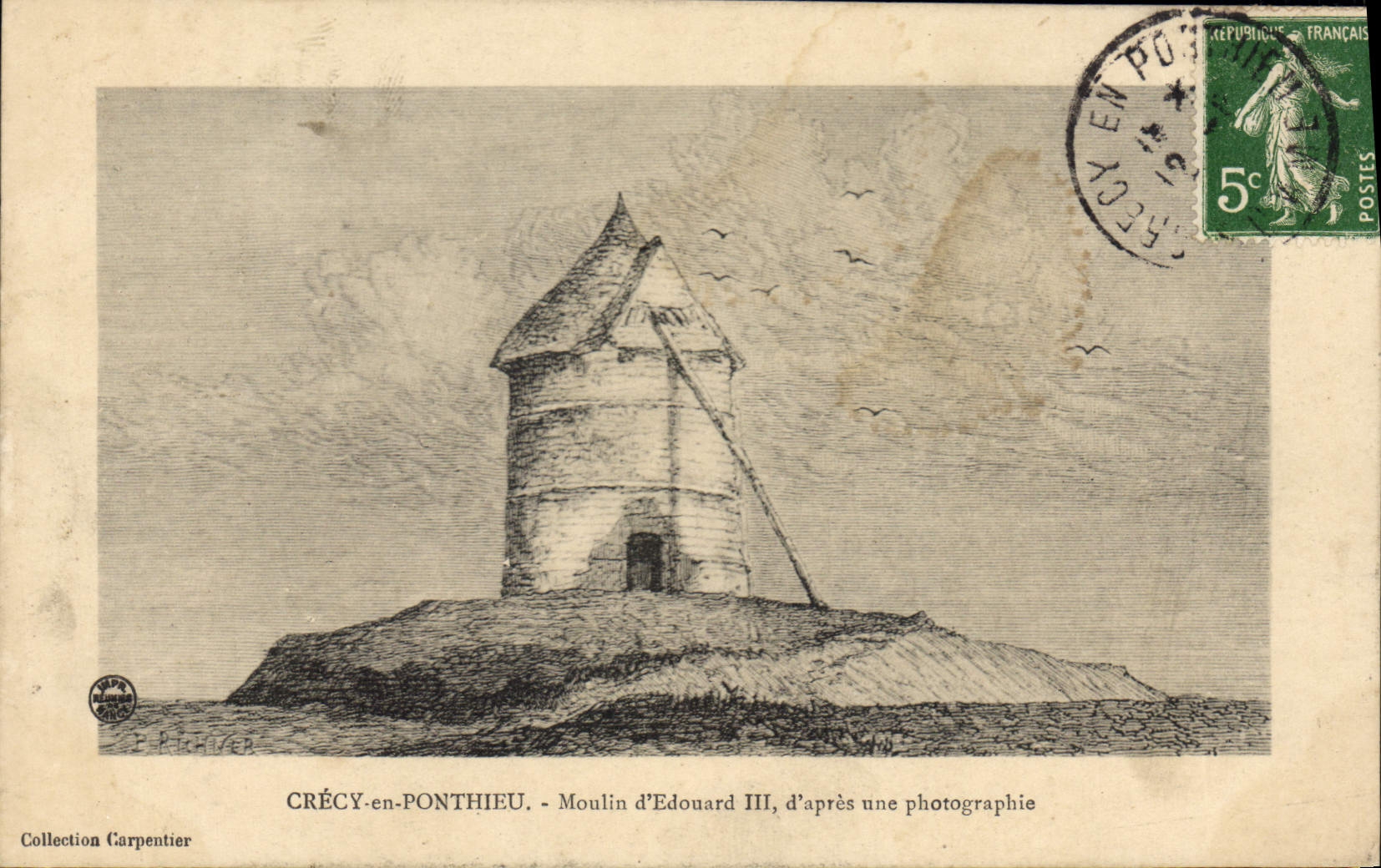 CPA Crecy En Ponthieu Moulin D'Edouard III
