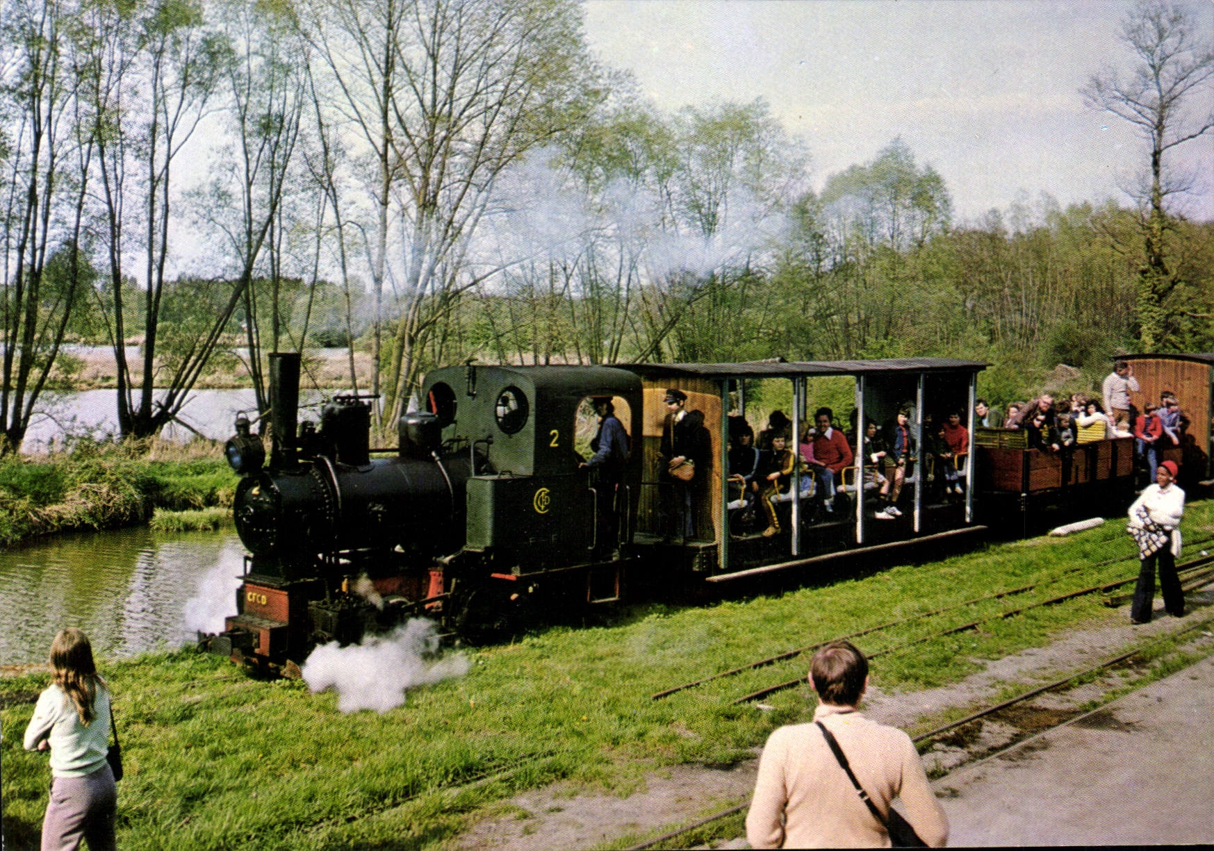 CPSM Amiens Le Petit Train A Vapeur Froissy-Cappy-Dompierre