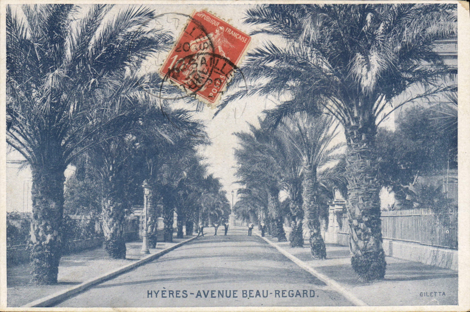 CPA Hyeres Avenue Beau Regard
