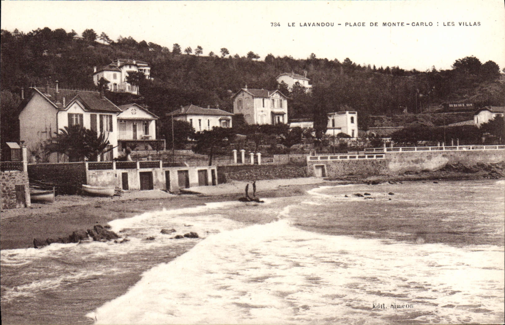 CPA Le Lavandou Plage De Monte Carlo Les Villas