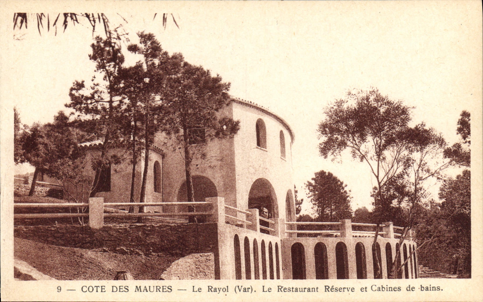 CPA Le Rayol Le Restaurant Reserve Et Cabines De Bains