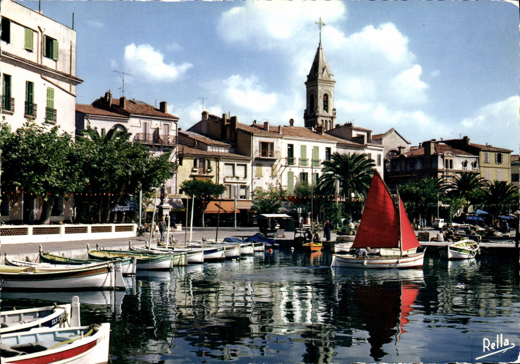 CPSM Sanary Sur Mer Un Coin Du Port