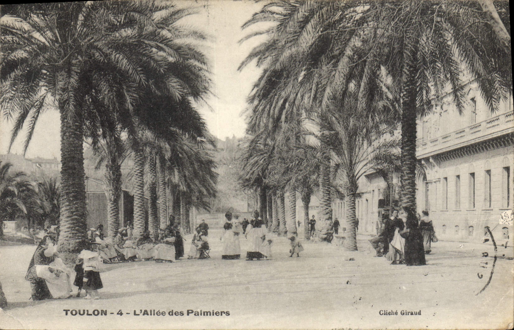CPA Toulon L'Allee Des Palmiers