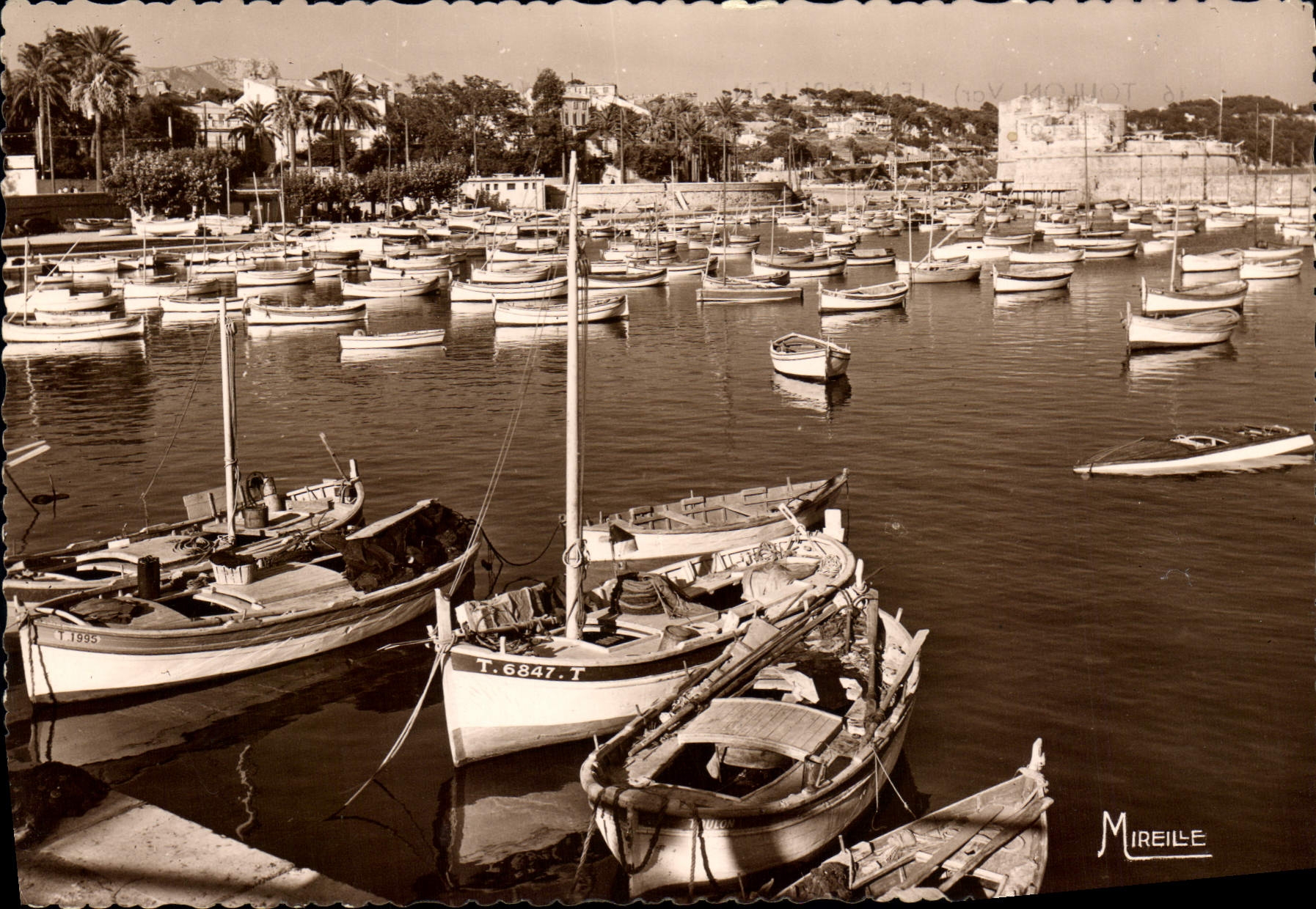 CPSM Toulon Le Mourillon Le Petit Port Et Le Fort Saint Louis