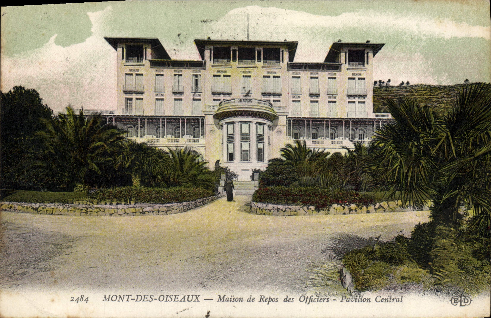CPA Hyeres Mont Des Oiseaux Maisson De Repos Des Officiers Pavillon Central