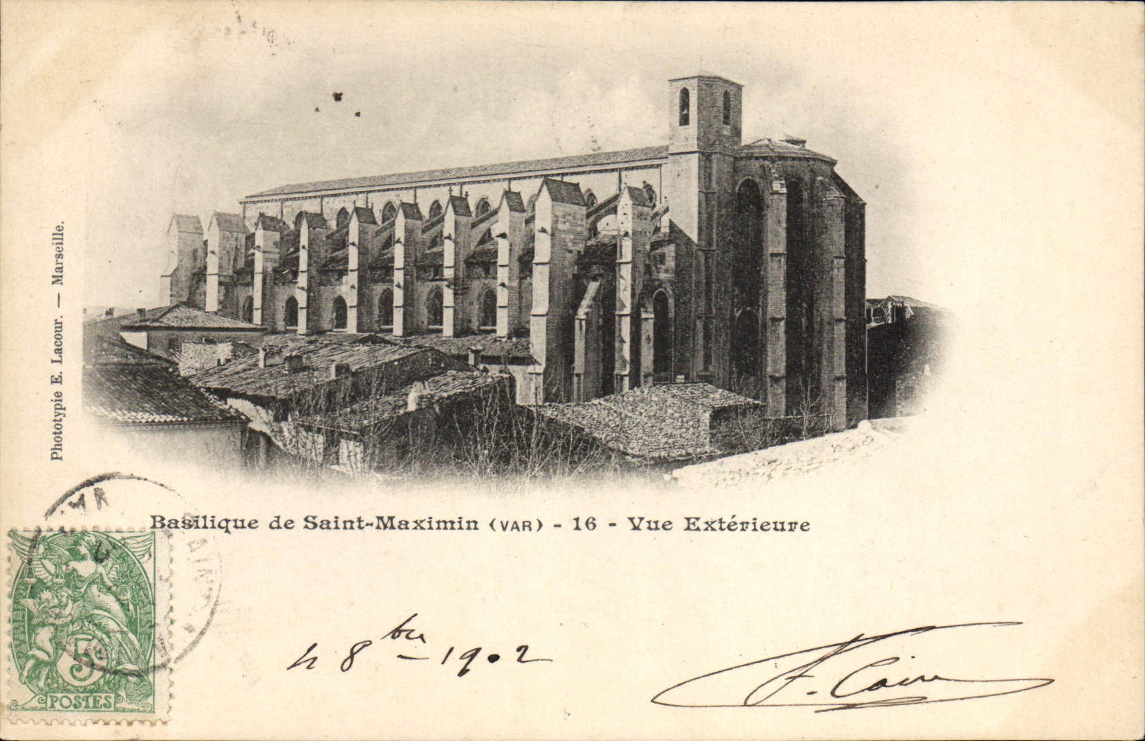 CPA Saint Maximin Vue Exterieure Basilique De