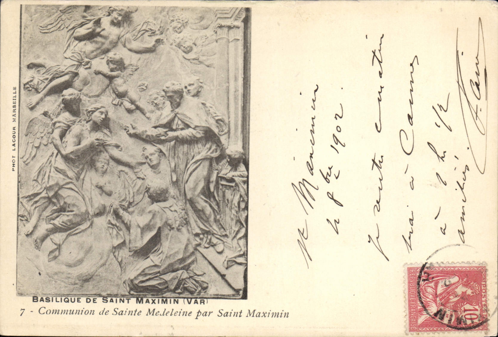 CPA Saint Maximin Communion De Sainte Medeleine