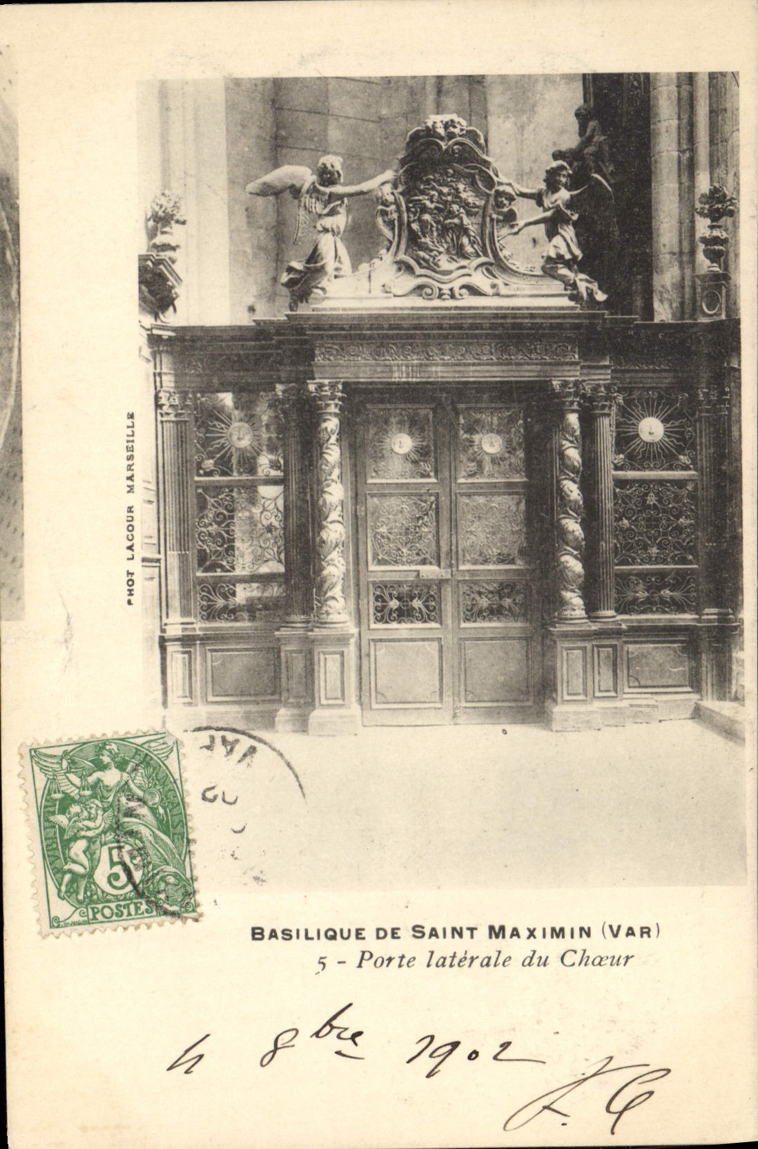 CPA Basilique De Saint Maximin Porte Laterale Du Chœur
