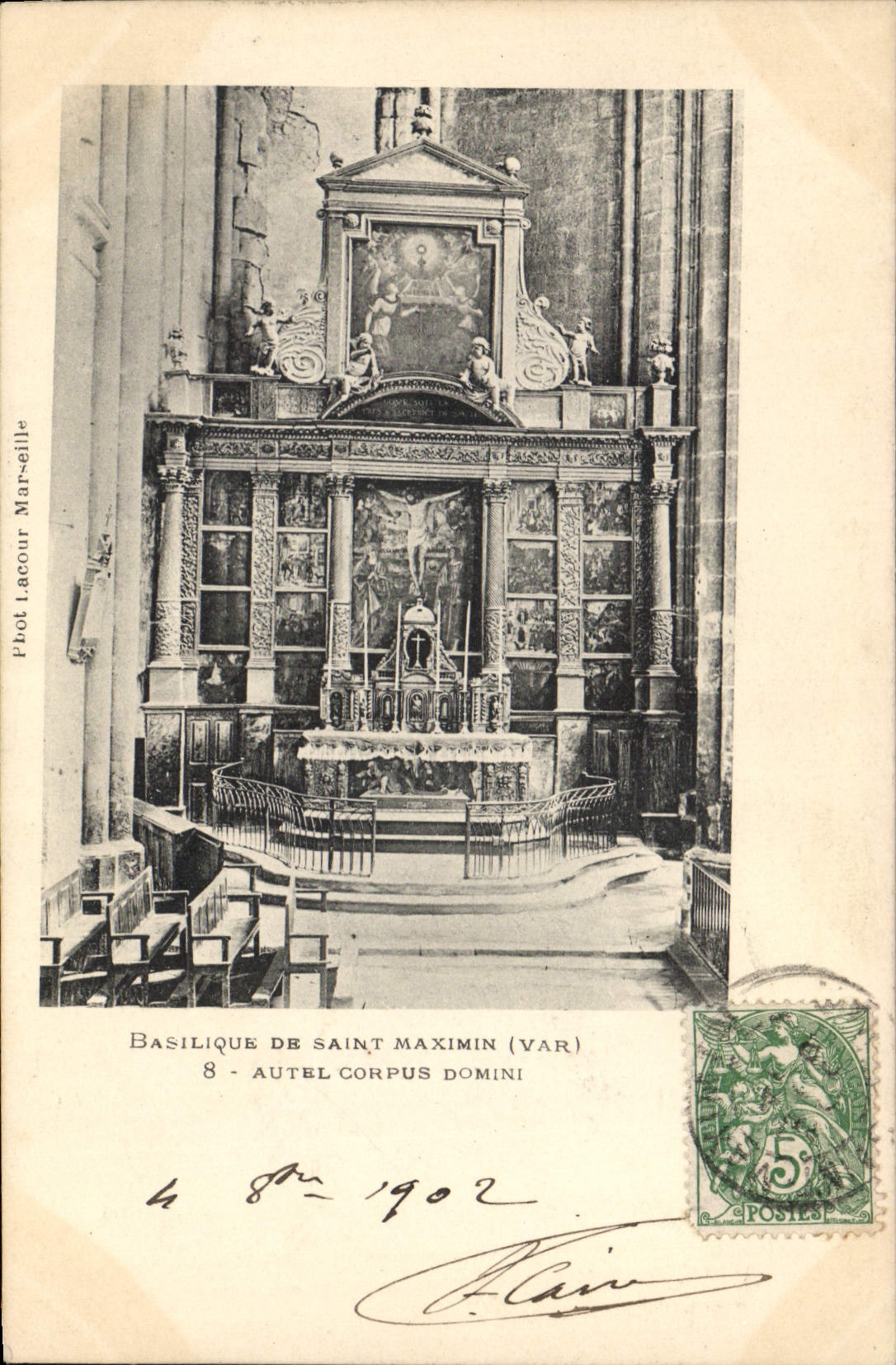 CPA Basilique De Saint Maximin Autel Corpus Domini