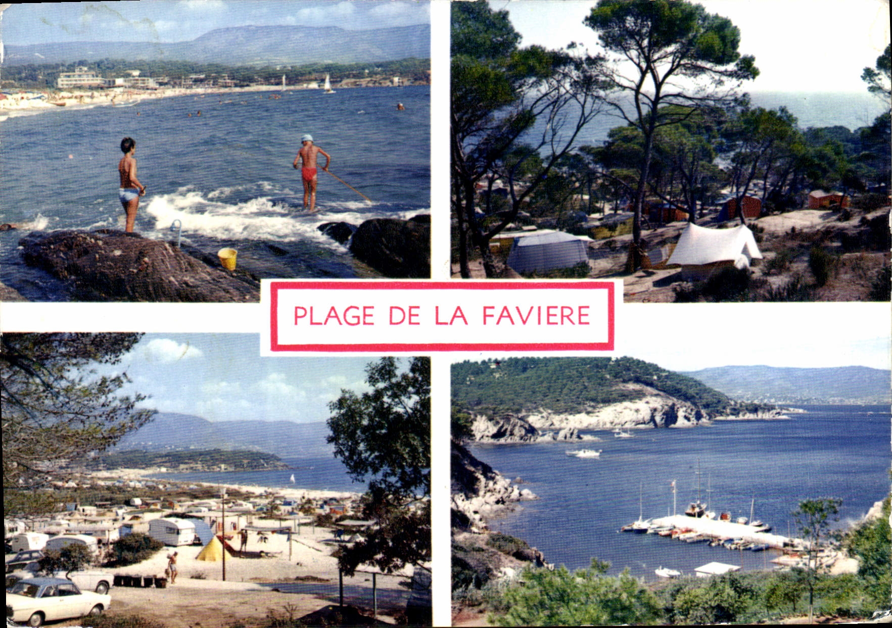 CPSM Camp Du Domaine Plage De La Faviere