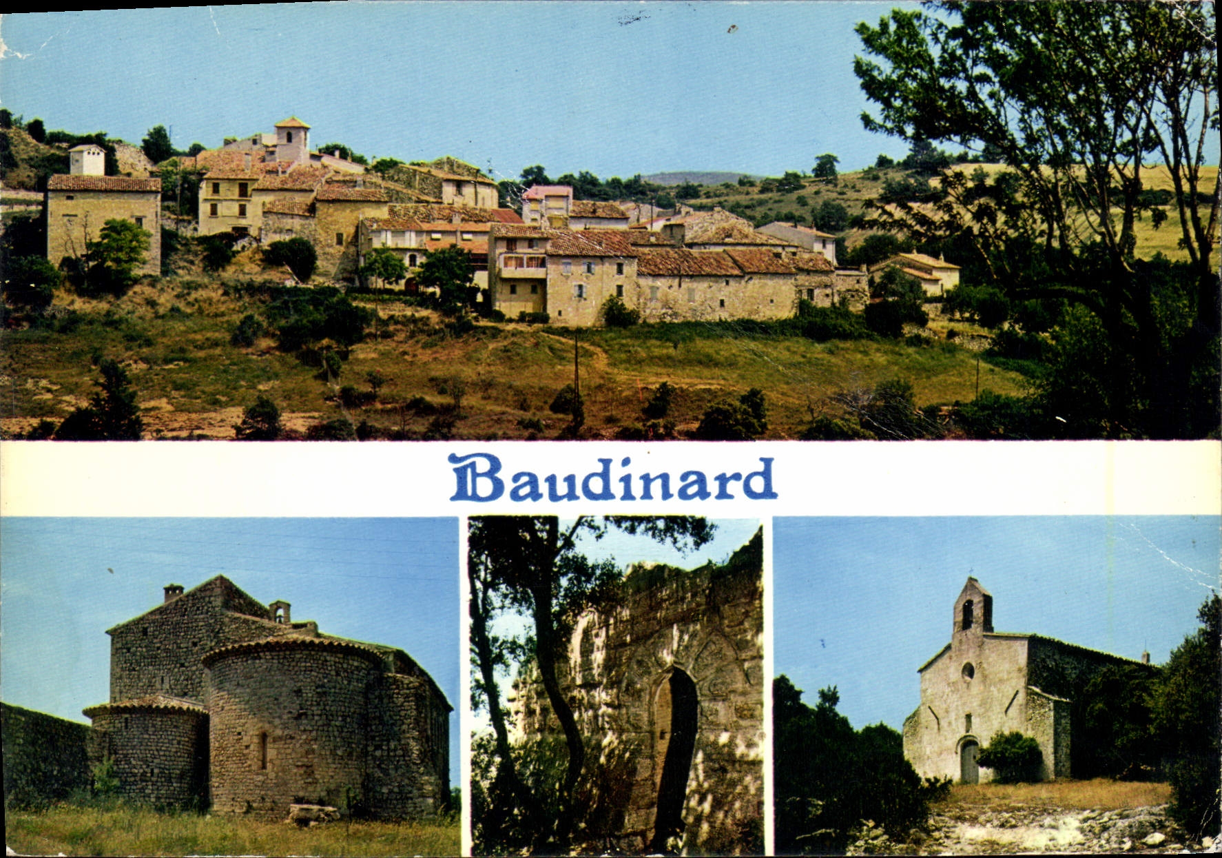 CPSM Baudinard Tour Du Chateau Abbaye De Valmogne