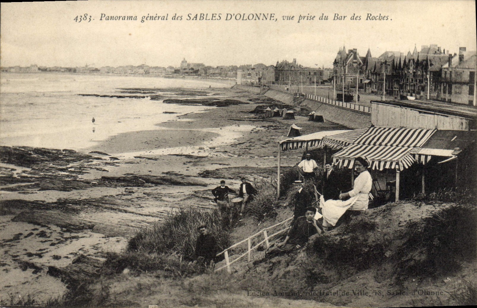 CPA Sables D'Olonne Vue Prise Du Bar Des Roches
