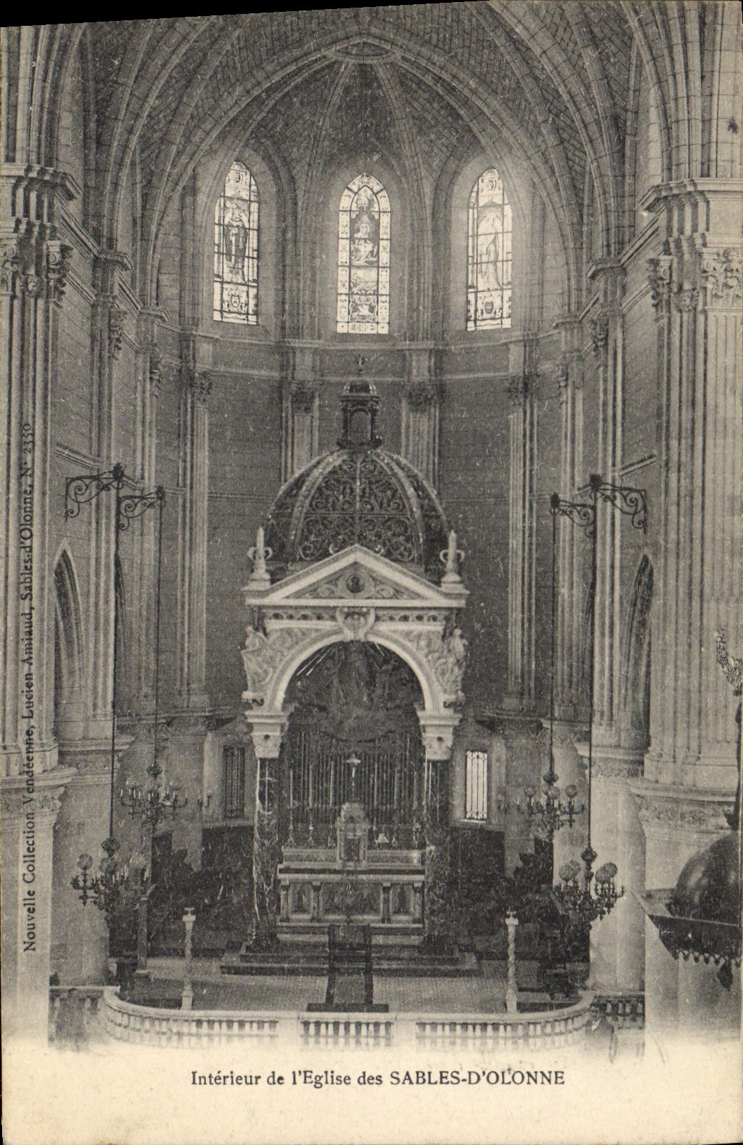 CPA Sables D'Olonne Interieur De I'Eglise