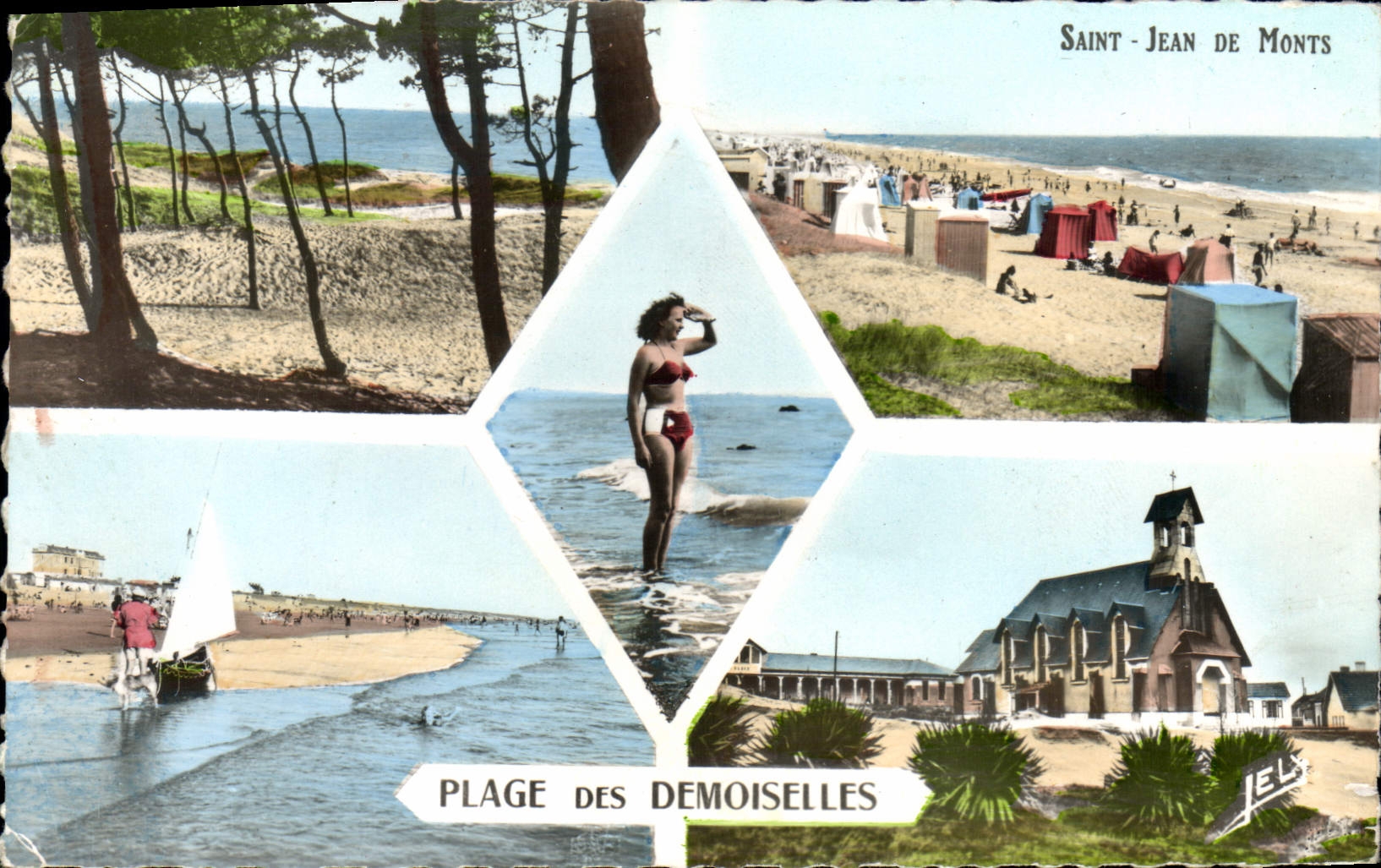 CPA Saint Jean De Monts Plage Des Demoiselles