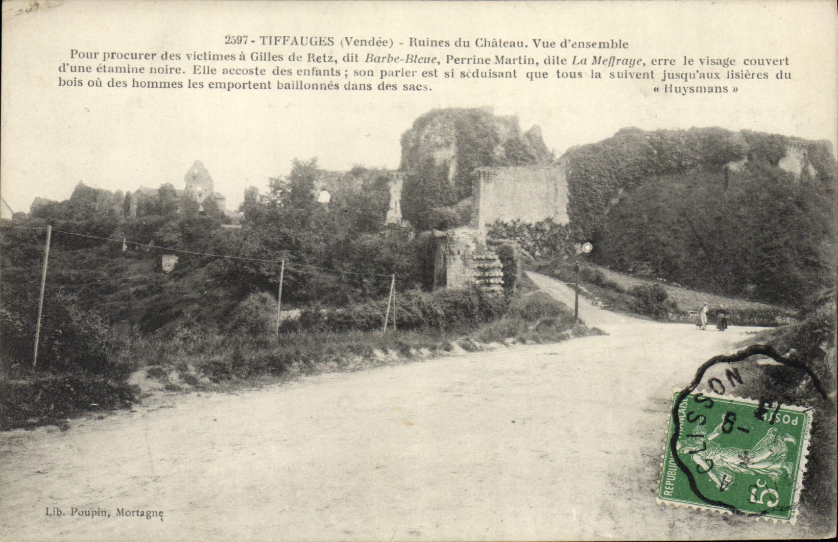 CPA Tiffauges Ruines Du Chateau Vue D'Ensemble barbe bleue