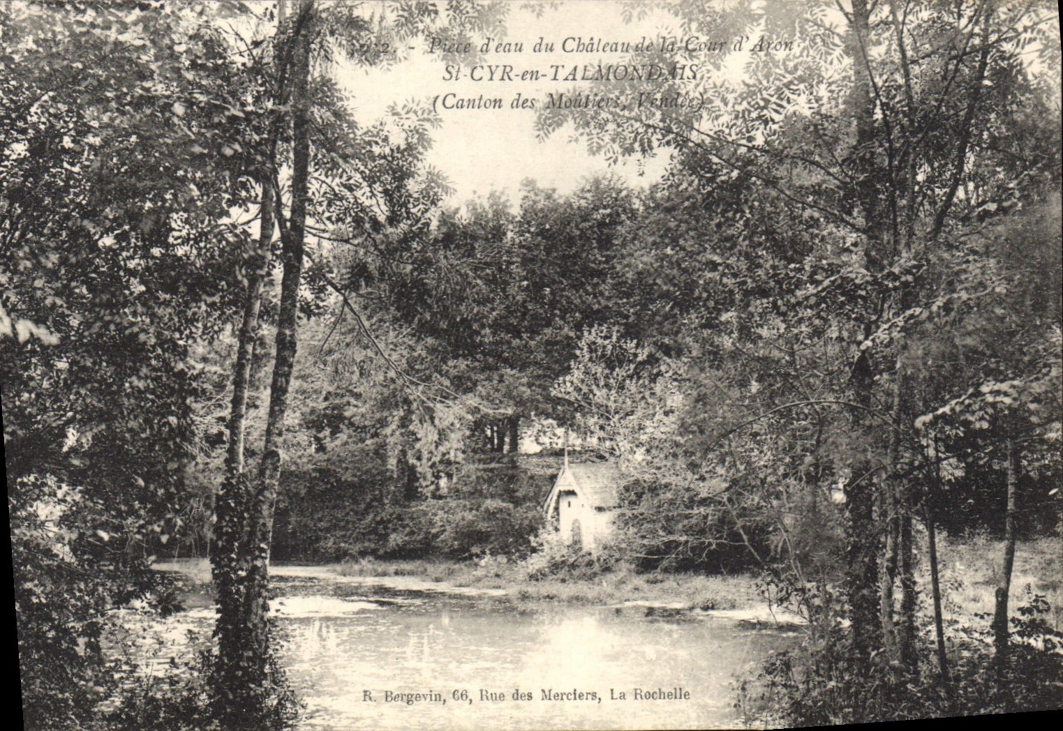 CPA St Cyr En Talmondais Piece D'Eau Du Chateau De la Cour d'avon canton des Moûtiers