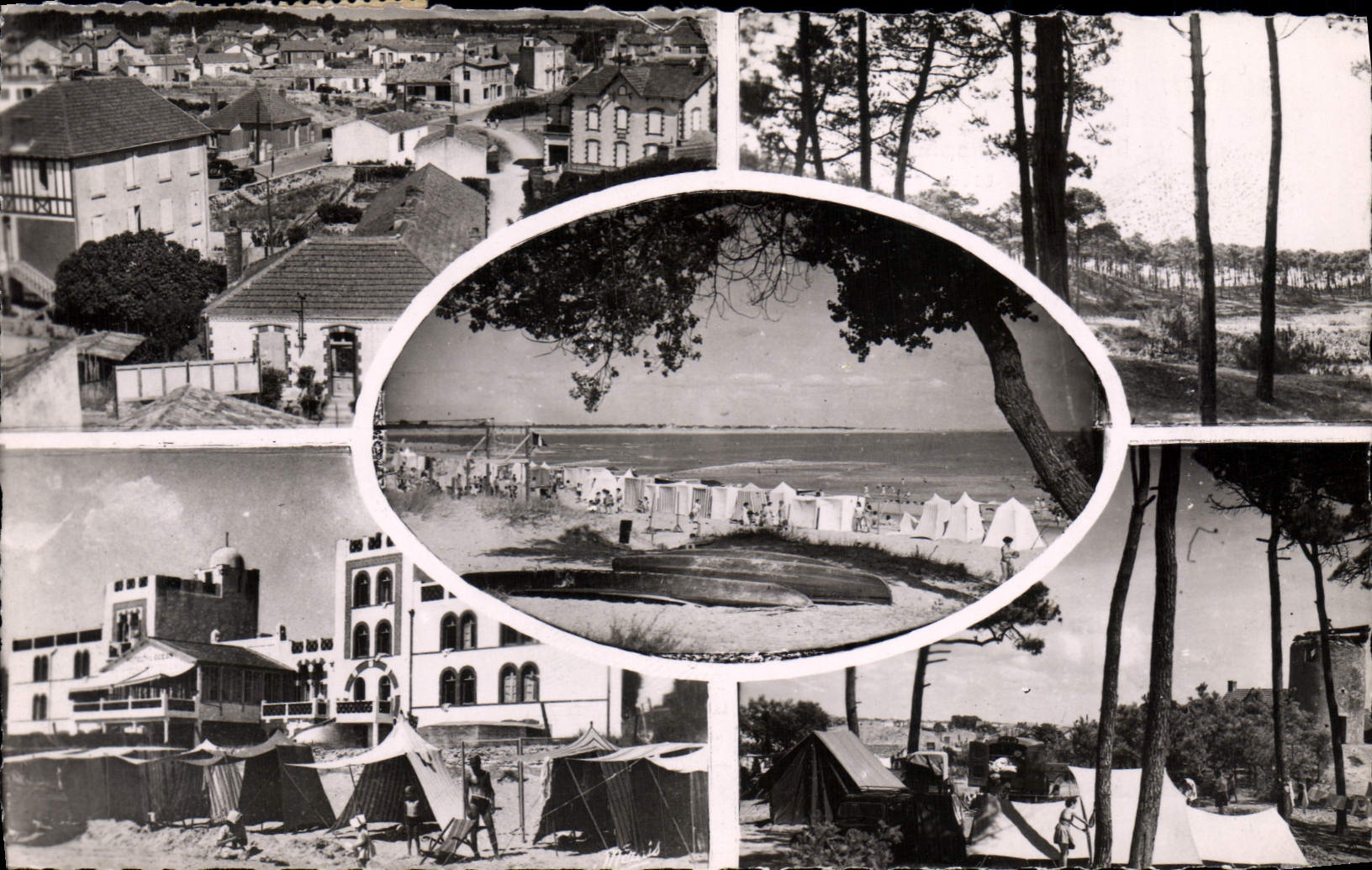 CPA La Tranche Sur Mer Vue Generale L'air De La Mer Sapins hotel camping