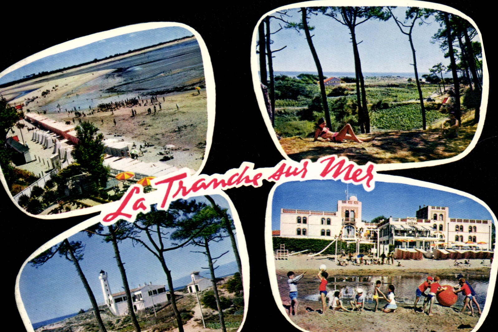 CPSM La Tranche Sur Mer La Plage Un Sous Bois phare hotel de l'océan