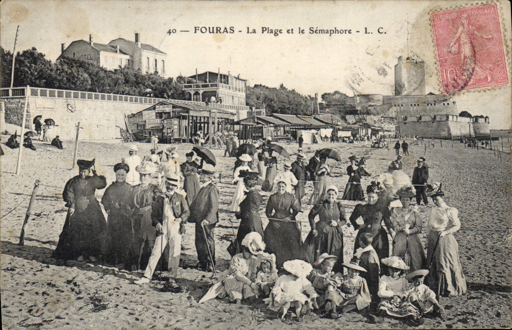 CPA Fouras La Plage Et Le Semaphore