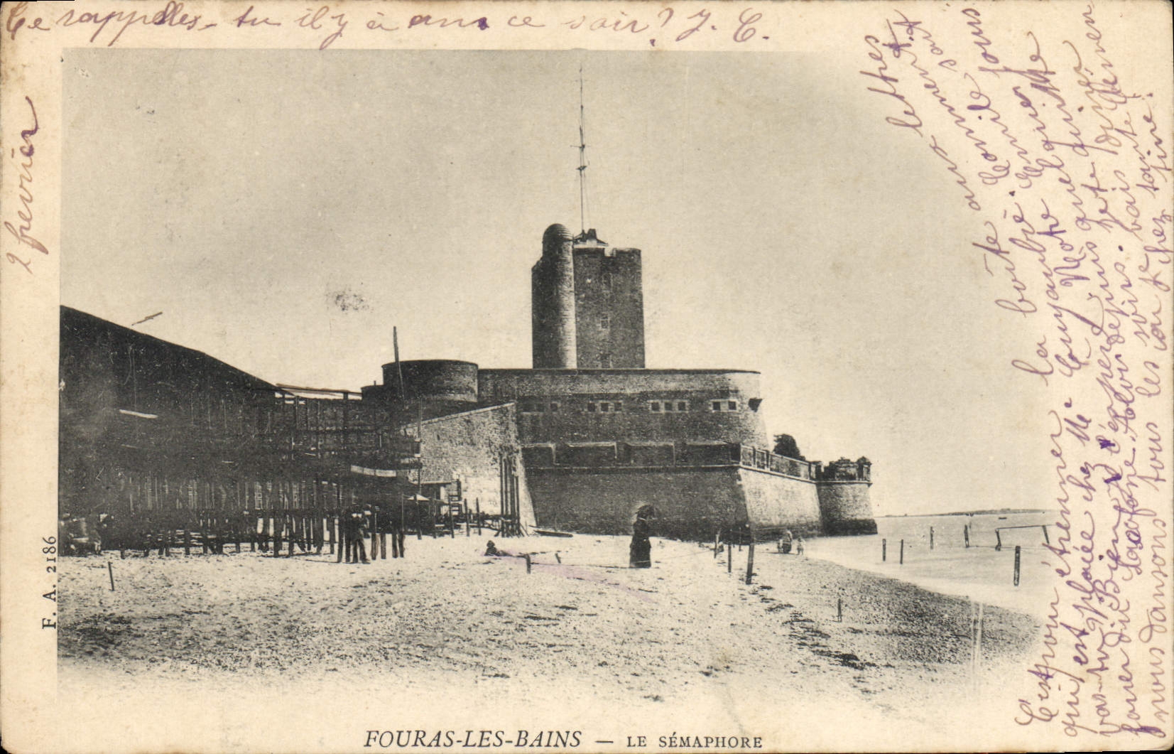 CPA Fouras Les Bains Le Semaphore