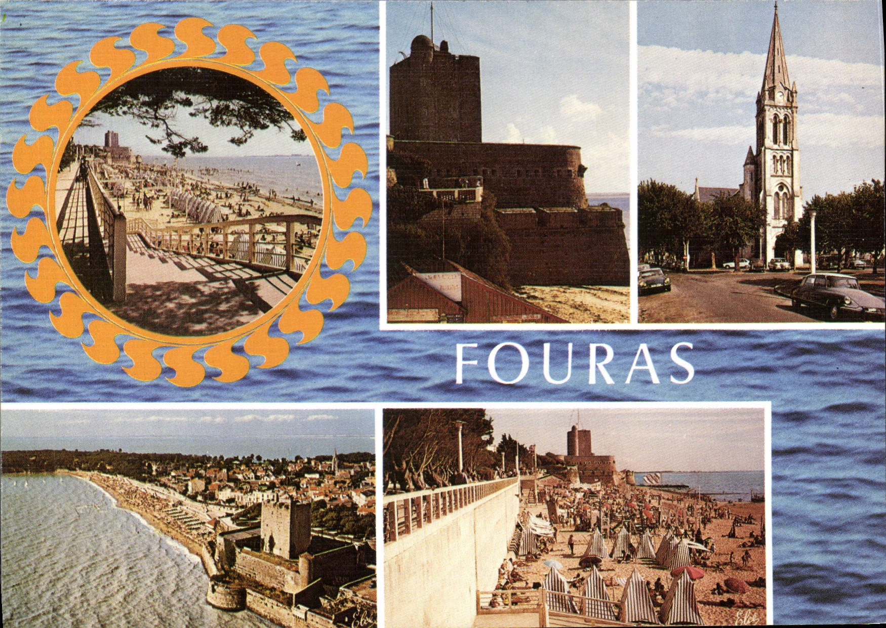 CPSM Fouras La Grande Plage L'Eglise Vue Generale