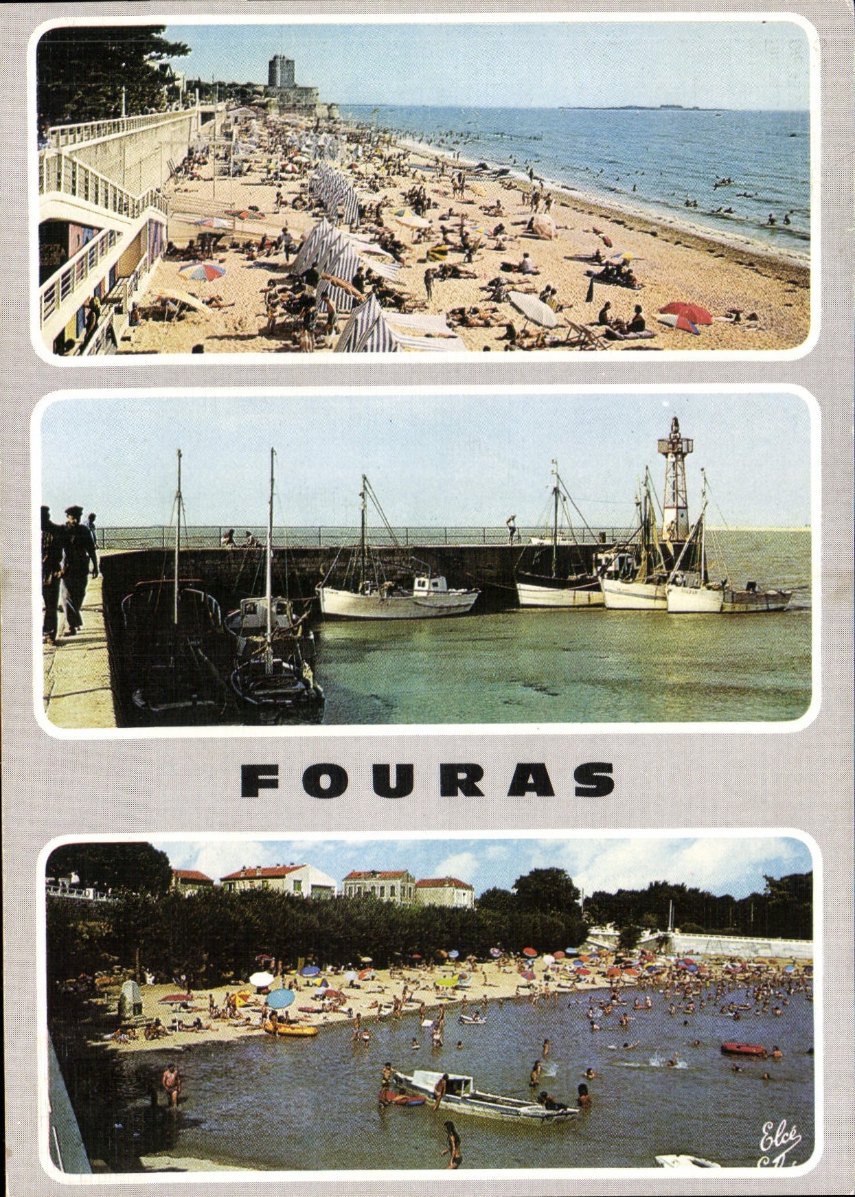 CPSM Fouras La Grande Plage Le Port Nord plage