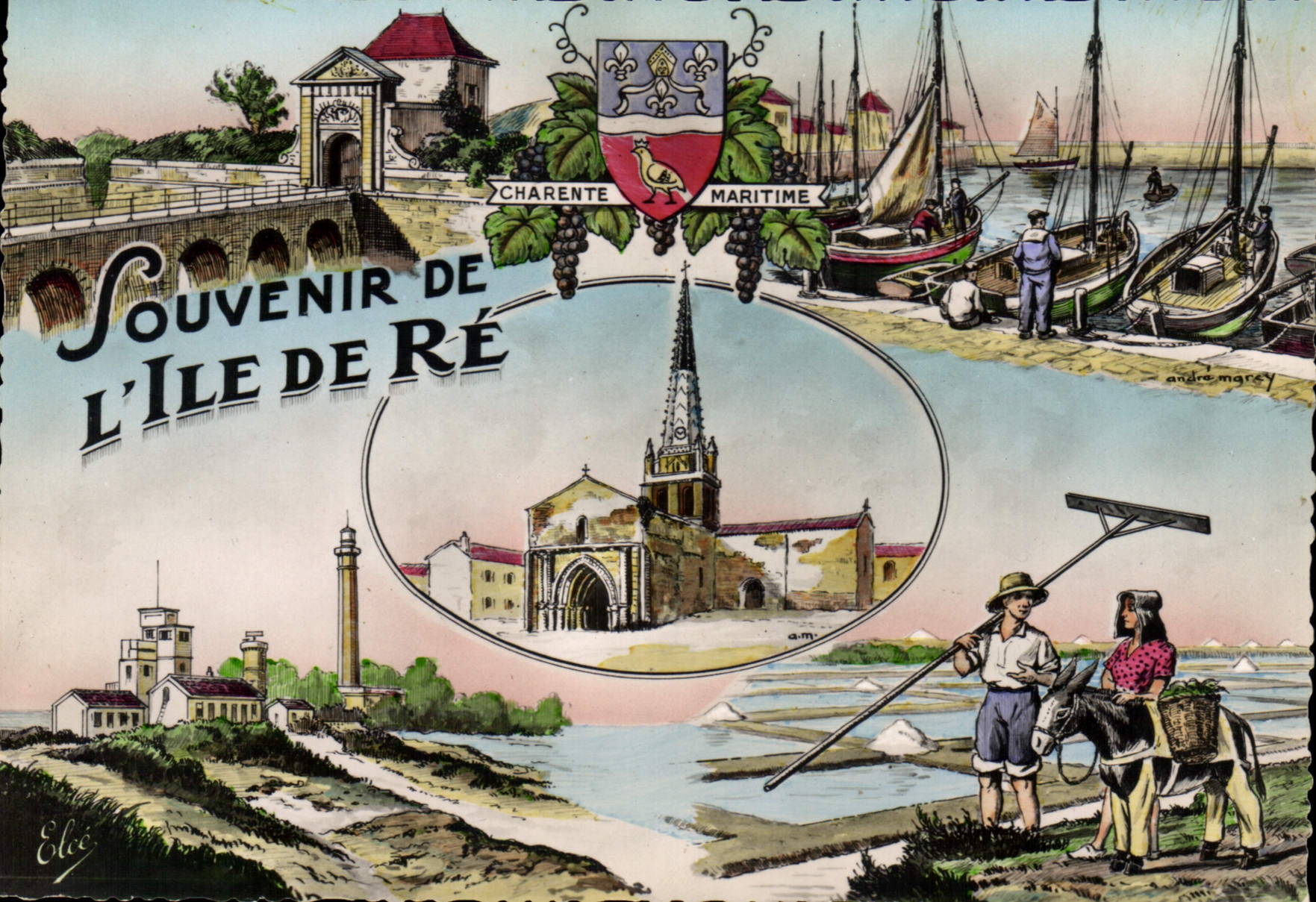 CPSM Souvenir De Ile De Re