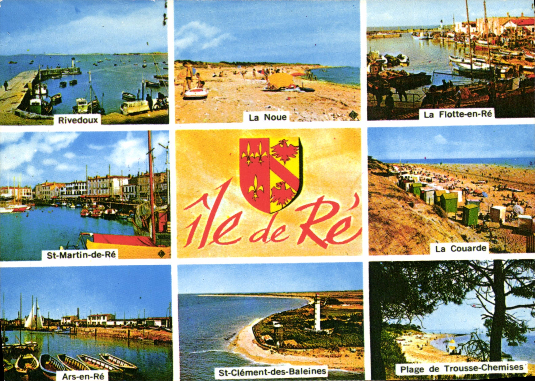 CPSM Ile De Re rivedoux la noue couarde ars en ré Trousse-Chemises Flotte-en-ré St-Clément-des-balei