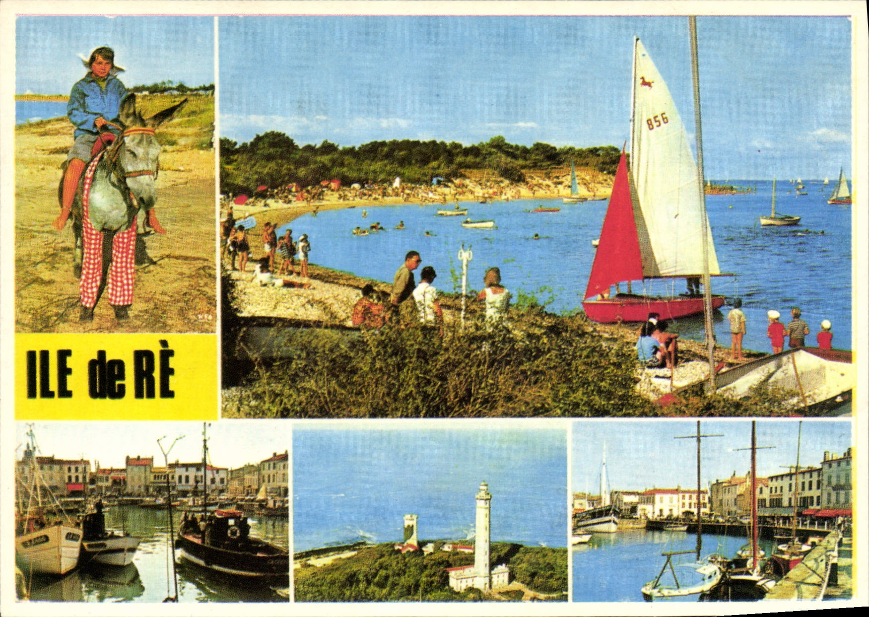 CPSM Ile De Re Ane En Culottes La Plage De Trousse Chemise
