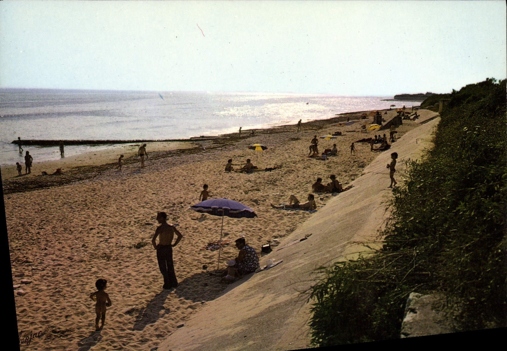 CPSM Ile De Re Contre Jour Sur La Plage De La Noue