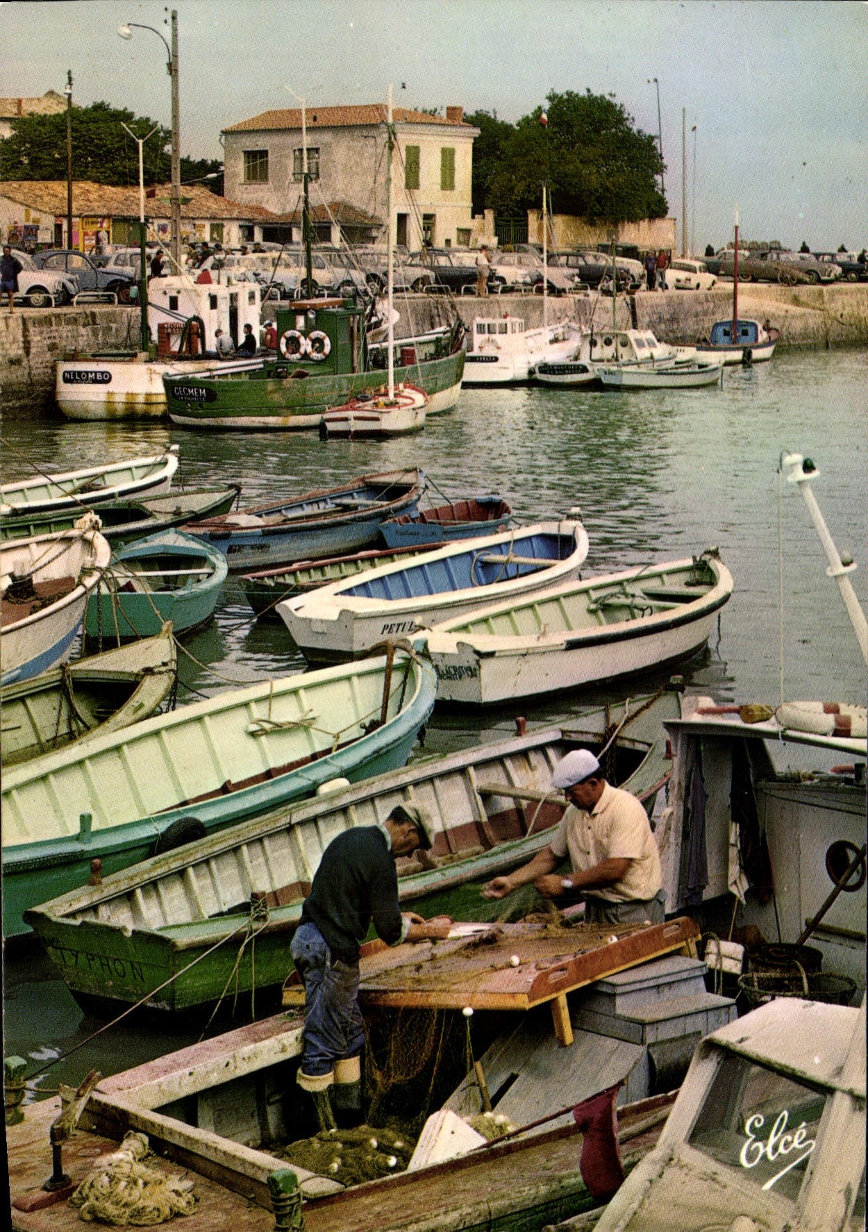 CPSM Ile De Re La Flotte Le Joli Port Avec Les marins pêcheurs