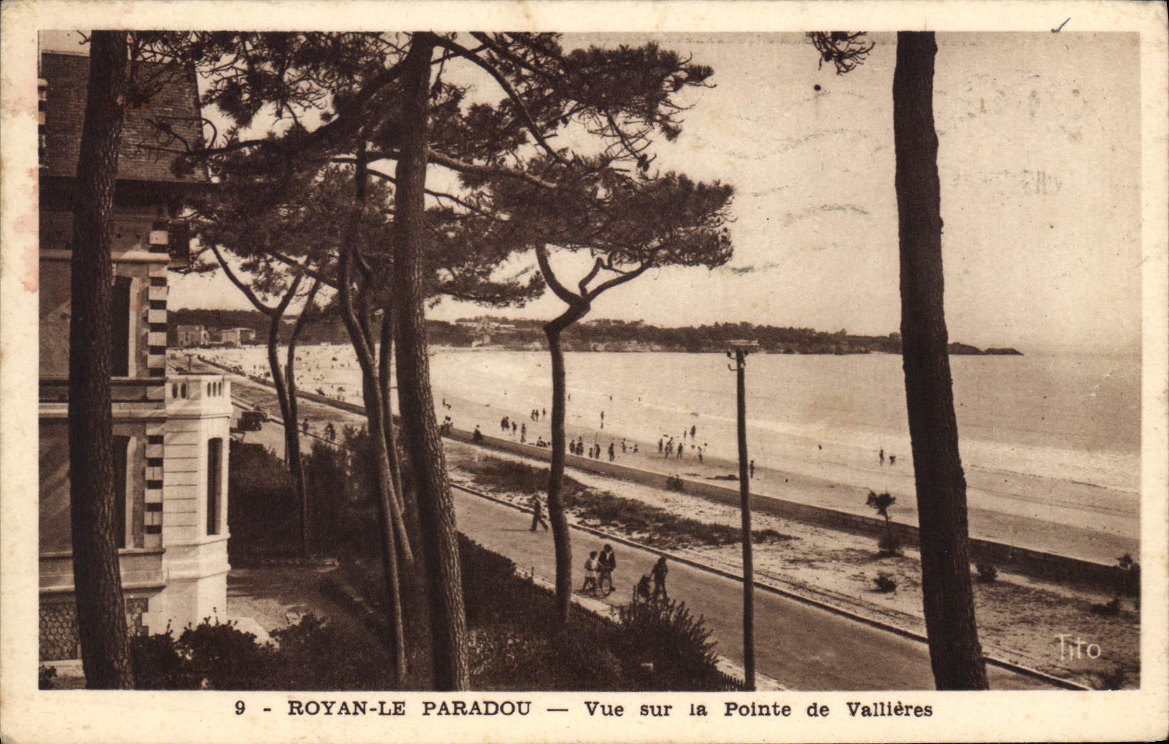 CPA Royan Le Paradou Vue Sur La Pointe De Vallieres