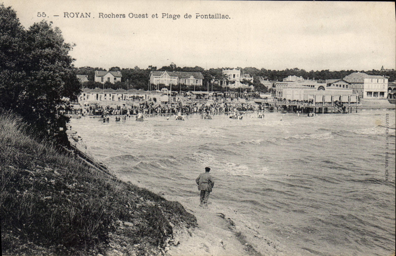 CPA Royan Rochers Ouest Et Plage De Pontaillac