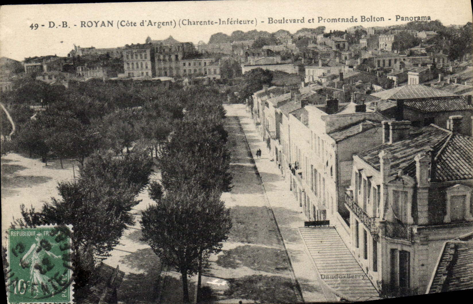 CPA Royan Boulevard Et Promenade Bolton Panorama