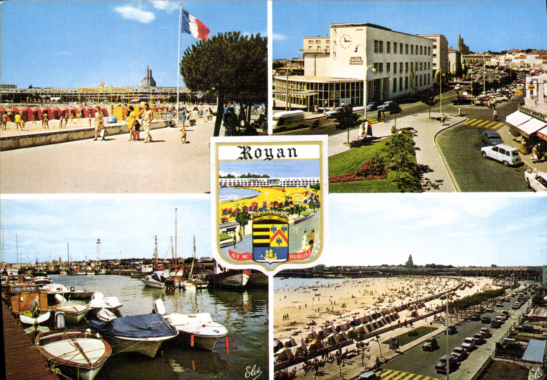 CPSM Royan La Grande Plage La Poste