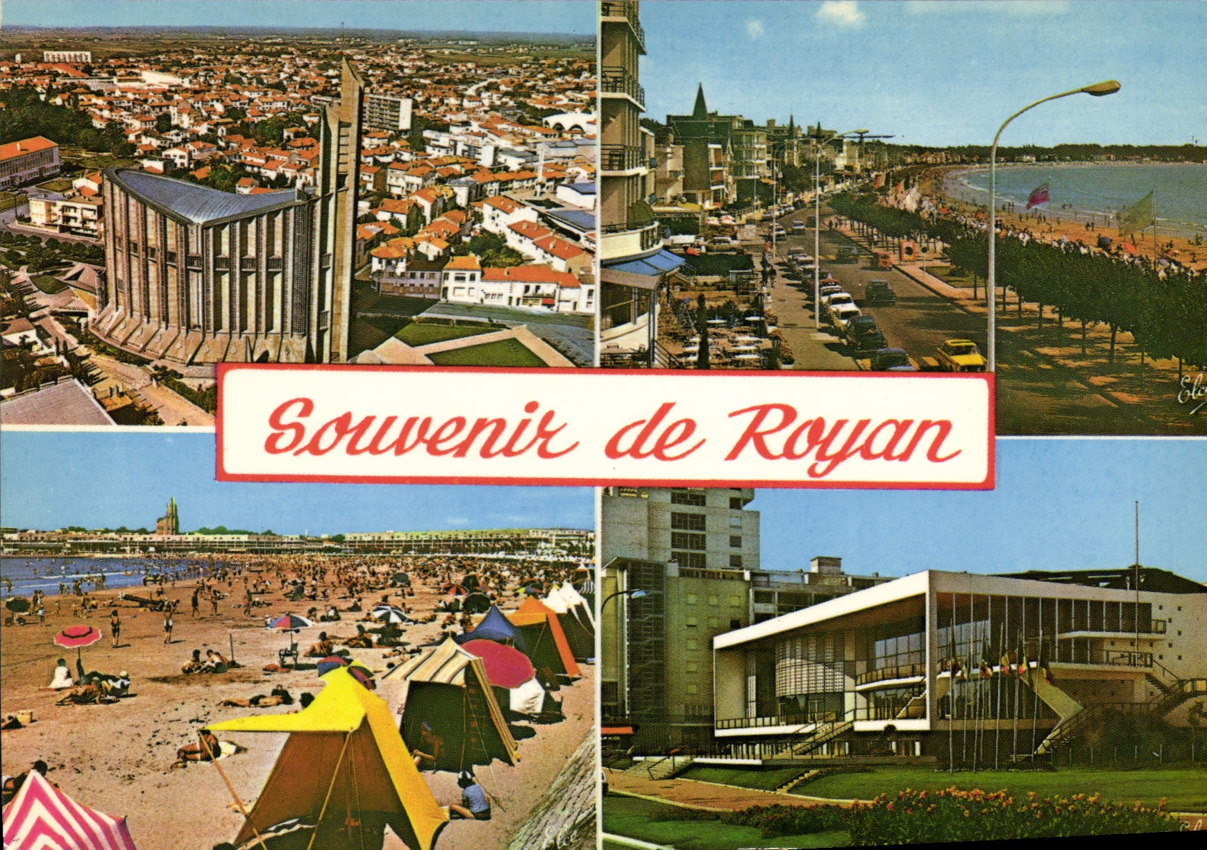 CPSM Royan La Nouvelle Eglise La Grande Plage Vers Saint-Georges
