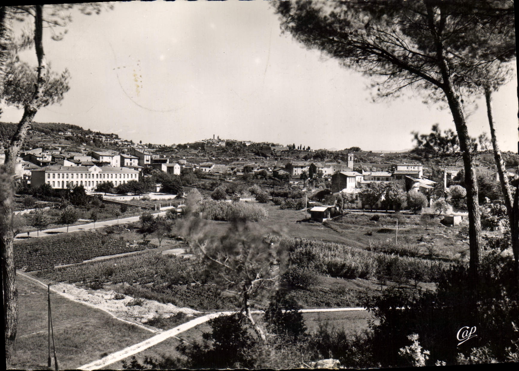 CPSM La Colle Sur Loup Vue Generale Et Vue Sur St Paul