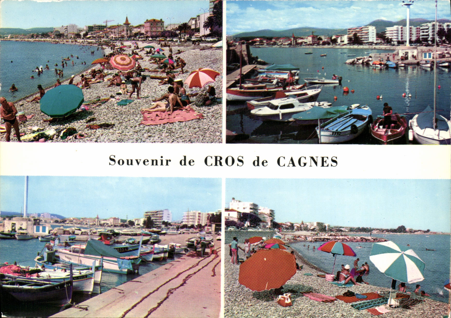 CPSM Souvenir De Cros De Cagnes
