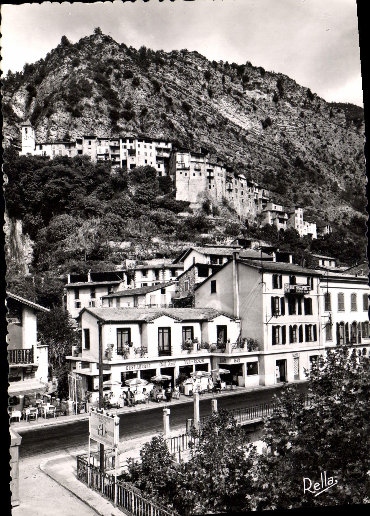 CPSM Touet Sur Var Chez Paul Albert Feraud hotel restaurant la poste