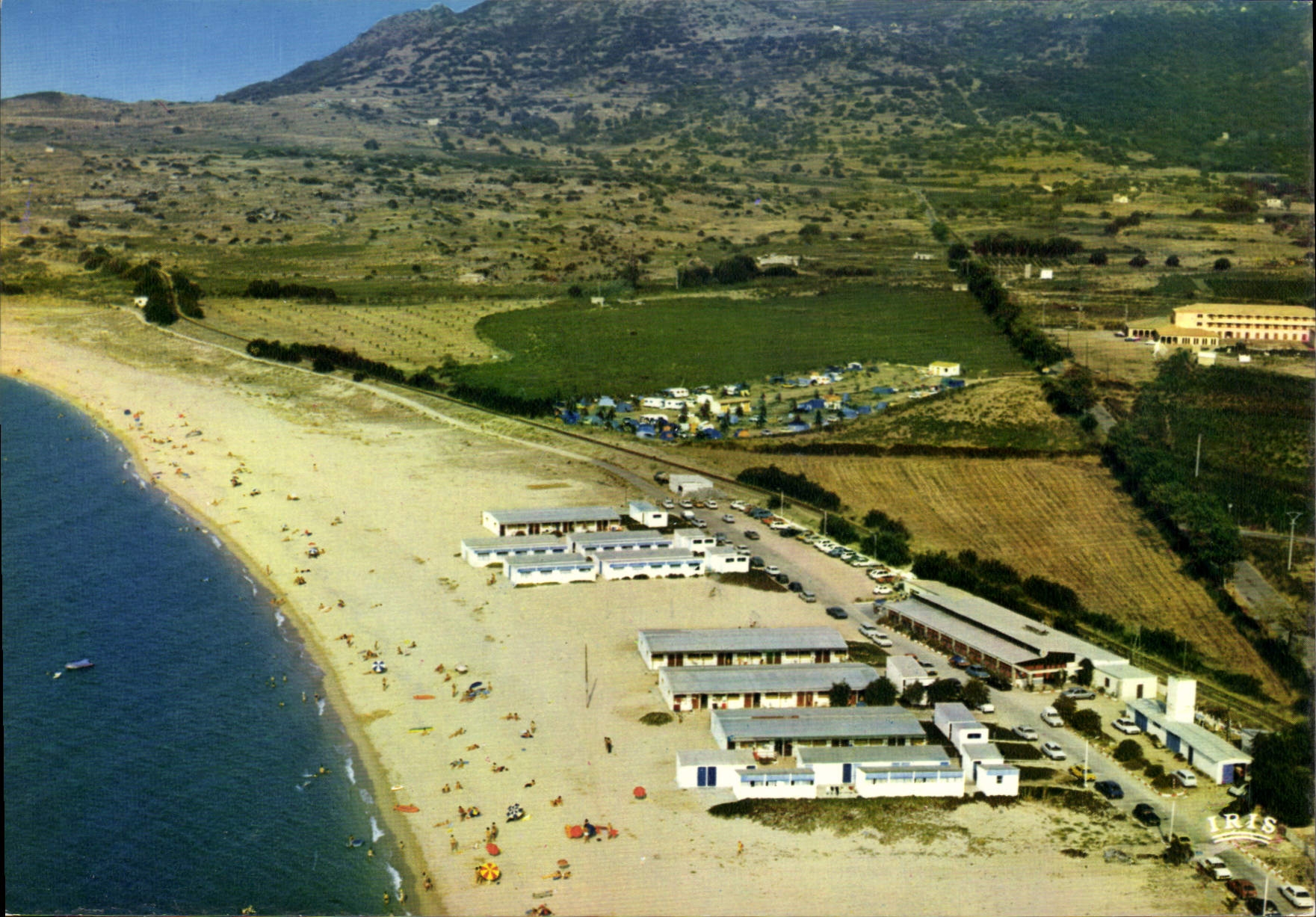 CPSM Ile De Beaute Algajola Vue Generale plage AREGNO bar restaurant escale