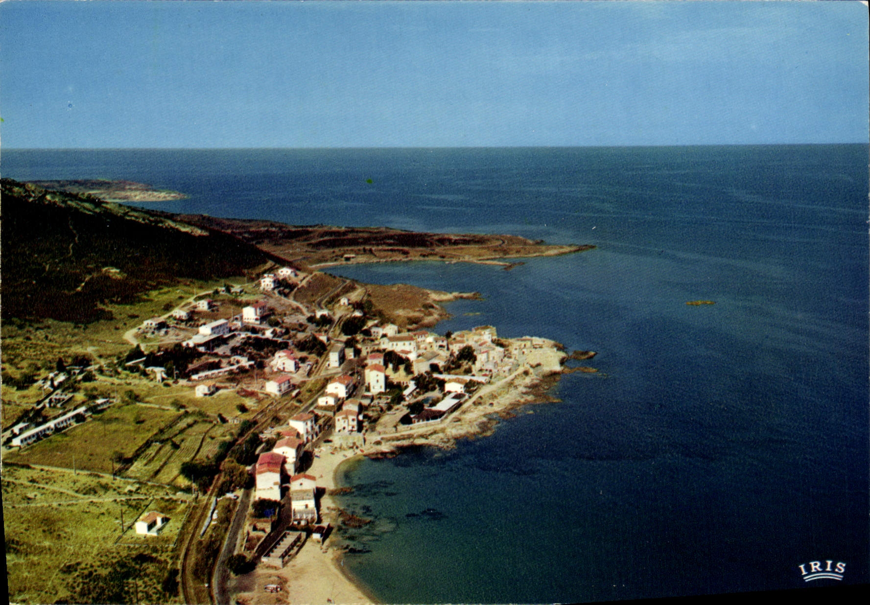 CPSM Algajola Vue D'Ensemble Du Village Et De La Plage