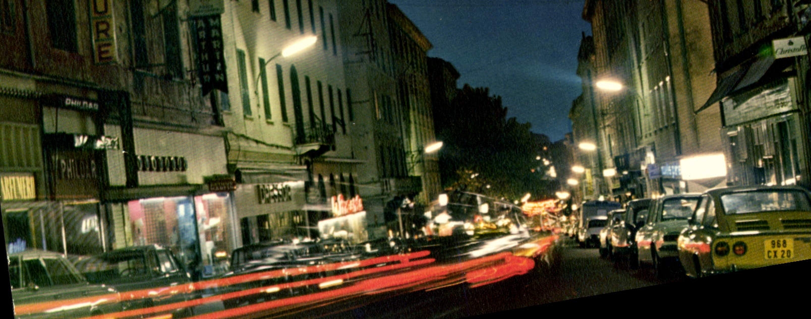 CPSM Bastia Le Boulevard Paoli Illumine