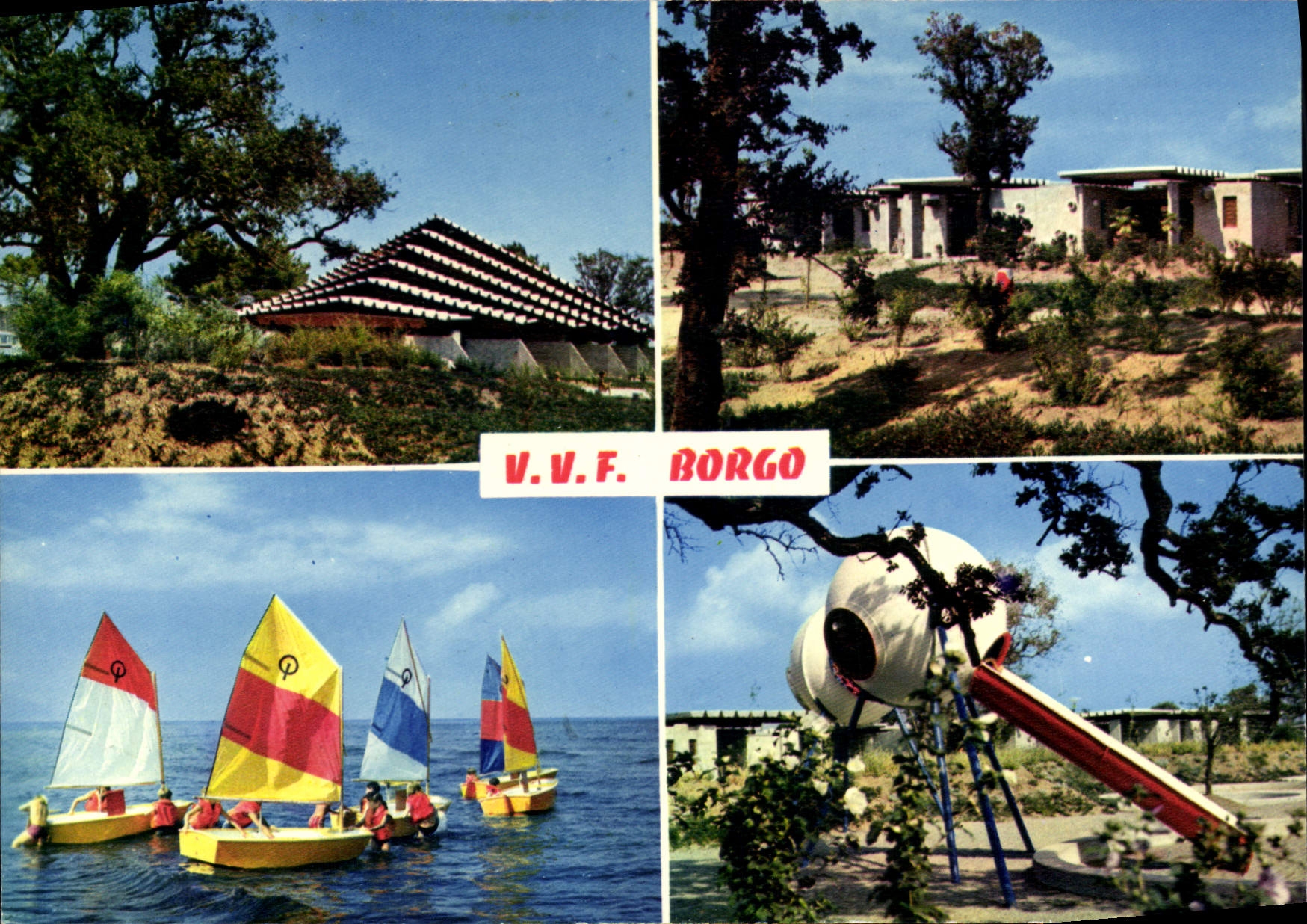 CPSM Borgo Vues Partielles Du Village