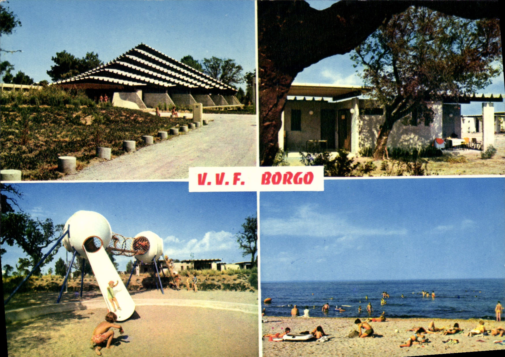 CPSM Borgo Vues Partielles Du Village