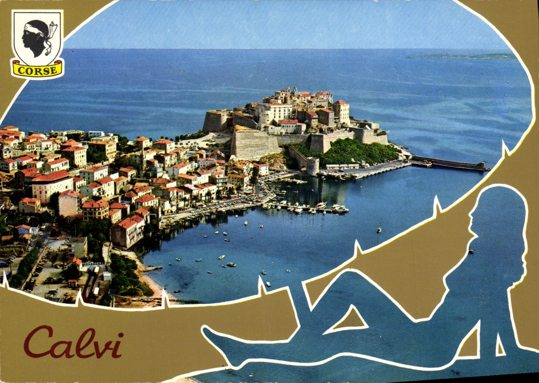 CPSM Calvi la ville et la citadelle